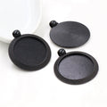 Woven Border Round Pendant Bezel Blank for Cabochon Craft view 4