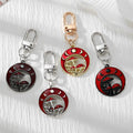 Red Moon and Mushroom Lobster-Clasp Charms in Four Metal Finishes view 1