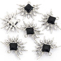 Square Crystal Sunburst Charm Collection for Jewelry Making view 12