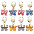 Four-Color Butterfly and Heart Lobster Clasp Charm Collection view 5