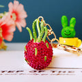 Mixed Crystal Fruit Keychains in Five Designs plus Assorted Style Option view 3