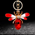 Crystal Bee Keychains with Fortune Plain and Loose Heart Loop Options view 7