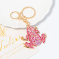 Rhinestone Frog Keychain Lobster Clasp Seven Color Options view 10