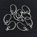 Curved Metal Earring Hooks in Eight Finish Options view 3