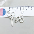 Zinc Alloy Sewing Machine Yarn Needle Charm Pendant for DIY Keychain Necklace Earrings