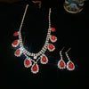 Gold Red Teardrops
