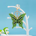 Rhinestone Butterfly Keychain Metal Crystal Wing Bag Charm view 6