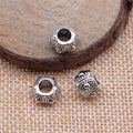 Celtic Knot Barrel Large-Hole Metal Bead in Two Finishes view 2