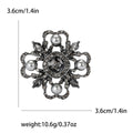 Baroque Pearl Crystal Flower Brooch in Four Colors view 7