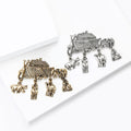 Noahs Ark Animal Charm Brooch Antique Gold Or Silver view 3
