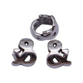 Antique Silver Ampersand Large Hole Bead Jewelry Making Component view 4