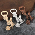 Motorcycle-Shaped Metal Bottle Opener in Five Finishes view 1