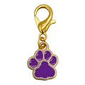 Enamel Paw Print Keychain Gold Lobster Clasp Eight Colors view 12
