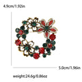 Crystal Floral Wreath Brooch In 4 Styles With Polished Metal And Decorative Details view 8