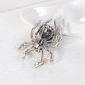Gold Tone Silver Tone Spider Crystal Metal Brooch Pin view 3