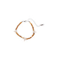 White Irregular Shell Chip Stretch Beaded Bracelet view 5