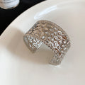 Gold Silver Wide Open Cuff Bracelets Seven Metal Styles view 10