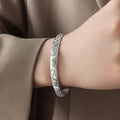 Celestial Sun Moon Star Open Bangle And Hoop Earrings view 8