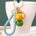 Twin Persimmon Keychains in Red, Orange and Yellow Green Colors view 3