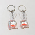 Transparent Goldfish Keychains in Five Accent Colors view 2