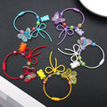 Five Color Butterfly Bear Bead Wrist Straps for Accessory Making view 3