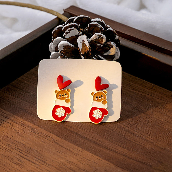 Twenty-Two Christmas Character Asymmetrical Earrings
