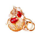 Crystal Lucky Gourd Keychains with Matching Fortune Cord Sets view 5