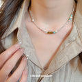 Multicolor Beaded Pearl Strand Necklace Decorative Jewelry Design view 3