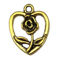 Matte Gold-Tone Sun and Sunflower Metal Charms with 25 Listed Options view 10