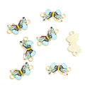 Colorful Printed Butterfly Two Loop Connectors in 12 Styles view 7