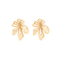 Gold Tone Openwork Butterfly Statement Stud Earrings view 5