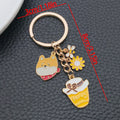 Seventeen Sunflower Bee and Gnome Metal Keychain Designs view 12