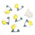 Sun and Moon Rabbit Enamel Alloy Charm Pendants for Jewelry Making view 7