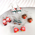 Resin Christmas Character Fishhook Earrings 5 Motifs view 2