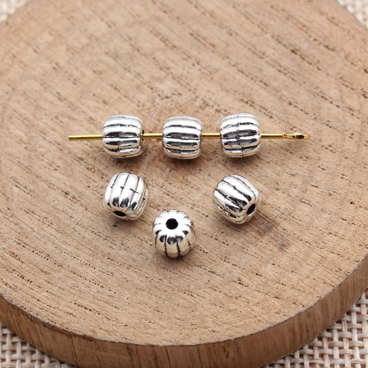 5.8x5.8x5.5mm 0.7g Multicolor Zinc Alloy Plain Small Hole Spacer Beads for Handmade Bracelet Jewelry Making