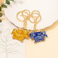 Chinese Style Enamel Lucky Horse Keychain Cord Options view 2