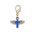 Winged Enamel Cross Lobster Clasp Charms in Five Colors view 9
