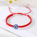 Braided Cord Blue Evil Eye Adjustable Bracelets in Four Designs view 9