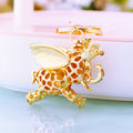 Crowned Flying Elephant Keychains in Pink Blue and Assorted Colors view 4