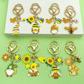 Bee and Honeycomb Charm Keychains with 33 Pictured Style Styles for Bags and Keys view 4