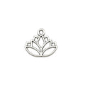 Alloy Antique Silver Yoga Lotus Metal Charms with 12 Listed Options view 8