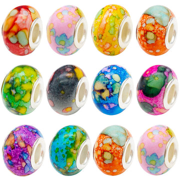 Yellow Round Bead Metal Beads for Jewelry and Craft Projects