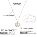 Phoenix Relief Shell Disc Pendant Necklace Gold Steel view 7