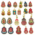 Metallic Gourd and Fu Character Metal Beads with 16 Listed Options view 5