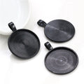 Sunray Texture Round Pendant Bezel Blank for Cabochon Craft view 7