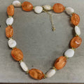 Acrylic Oval Bead Bracelets And Necklaces Gold Spacers Seven Styles view 10