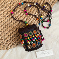 Handwoven Floral Mini Pouch Necklaces in Three Designs view 6