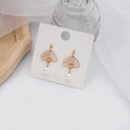 Eight Fan Tassel and Pearl Look Hook Clip Earrings view 7