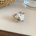 Silver Coastal Shell Starfish Open Rings Seven Beach Styles view 8