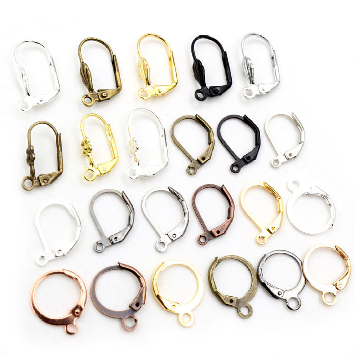 Leverback Earring Clasps in Assorted Metal Finishes